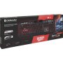 Клавиатура проводная игровая Defender Doom Keeper GK-100DL RU, 3-х цветная, 19 Anti-Ghost