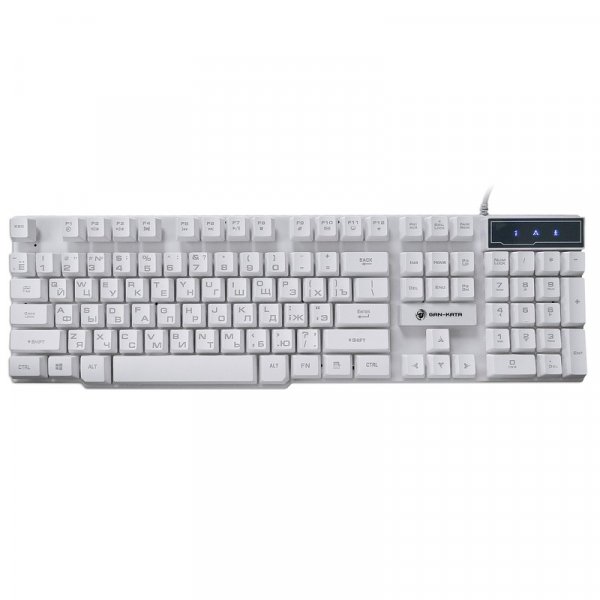 Клавиатура проводная игровая Dialog Gan-Kata KGK-15U, подсветка, USB, белый