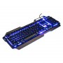 Клавиатура проводная игровая Dialog Gan-Kata KGK-25U, подсветка 3 цвета, металл, USB, чёрный