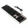 Клавиатура проводная Nakatomi Navigator KN-02U, USB, серый