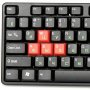 Клавиатура проводная Dialog Standart KS-030U, USB, чёрно-красный