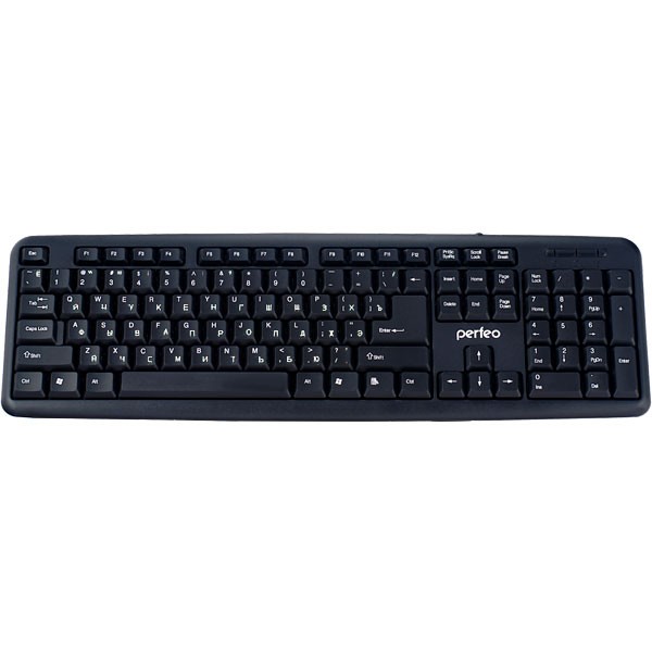 Клавиатура проводная Perfeo PF-6106-USB "Classic", USB, чёрный