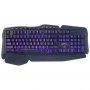Клавиатура проводная игровая Perfeo PF_A4390 "Strike", мультимедиа, подсветка 3 цвета, USB, чёрный
