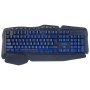 Клавиатура проводная игровая Perfeo PF_A4390 "Strike", мультимедиа, подсветка 3 цвета, USB, чёрный