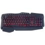 Клавиатура проводная игровая Perfeo PF_A4390 "Strike", мультимедиа, подсветка 3 цвета, USB, чёрный