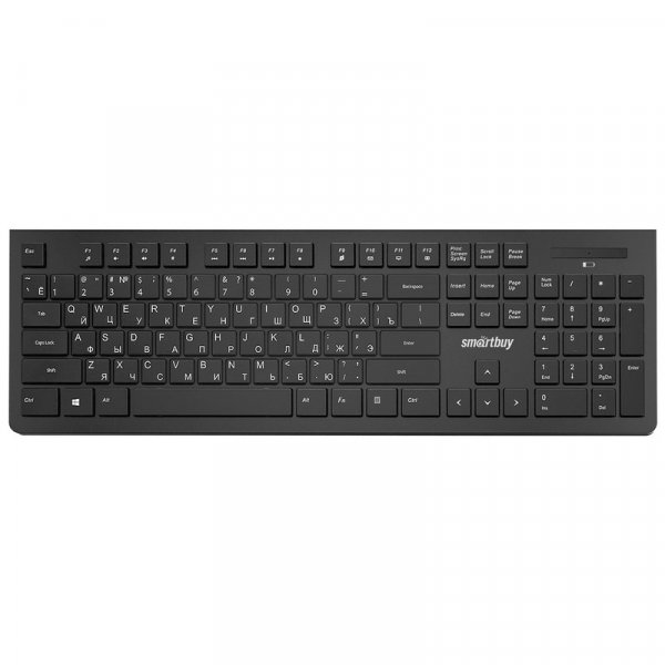 Клавиатура беспроводная Smartbuy SBK-206AG-K, мультимедиа, USB, чёрный