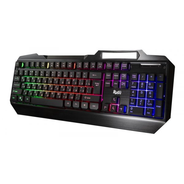Клавиатура проводная игровая Smartbuy RUSH Armor 310, мультимедиа, USB, чёрный