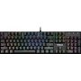 Клавиатура проводная механическая Defender Mirax GK-352 RU, RGB, 104кн, син.свитчи, черный