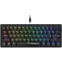 Клавиатура проводная механическая Defender Deimos GK-303 RU, RGB, 61кн, розов.свитчи, черный