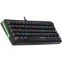 Клавиатура проводная механическая Defender Deimos GK-303 RU, RGB, 61кн, розов.свитчи, черный