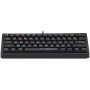 Клавиатура проводная механическая Defender Deimos GK-303 RU, RGB, 61кн, розов.свитчи, черный