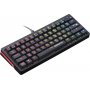 Клавиатура проводная механическая Defender Deimos GK-303 RU, RGB, 61кн, розов.свитчи, черный