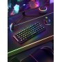 Клавиатура проводная механическая Defender Deimos GK-303 RU, RGB, 61кн, розов.свитчи, черный