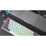 Клавиатура проводная механическая AULA F3068, Bluetooth, RGB подсветка, USB, gray+white
