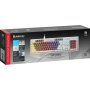 Клавиатура проводная Defender Dasher GK-472 RU, 104кн,YH красн,1.5м, серо-белая