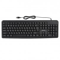 Клавиатура проводная GoPower GPK01 классическая USB, 1.35 м, черный