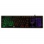 Клавиатура проводная игровая Nakatomi KG-23U, RGB подсветка, USB, чёрный