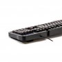 Клавиатура проводная игровая Perfeo PF_A4390 "Strike", мультимедиа, подсветка 3 цвета, USB, чёрный