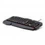 Клавиатура проводная игровая Perfeo PF_A4390 "Strike", мультимедиа, подсветка 3 цвета, USB, чёрный
