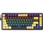 Клавиатура проводная игровая Redragon Elf RU, RGB, гаскет, фиолетово-жёлтый