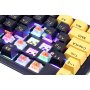 Клавиатура проводная игровая Redragon Elf RU, RGB, гаскет, фиолетово-жёлтый