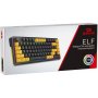 Клавиатура проводная игровая Redragon Elf RU, RGB, гаскет, фиолетово-жёлтый