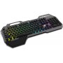 Клавиатура проводная Ritmix RKB-220BL, подсветка, мультимедиа, USB, серый