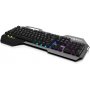 Клавиатура проводная Ritmix RKB-220BL, подсветка, мультимедиа, USB, серый