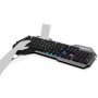 Клавиатура проводная Ritmix RKB-220BL, подсветка, мультимедиа, USB, серый