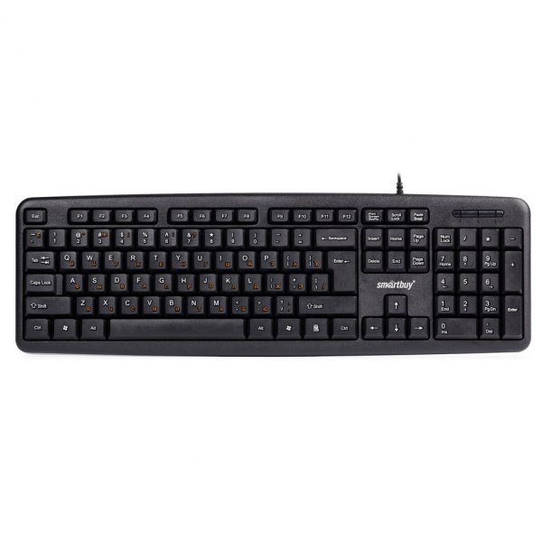 Клавиатура проводная Smartbuy SBK-113U-K ONE, USB, чёрный