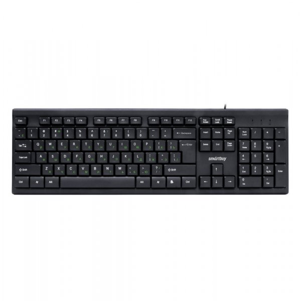 Клавиатура проводная Smartbuy SBK-114U-K ONE, USB, чёрный