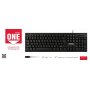 Клавиатура проводная Smartbuy SBK-115-K ONE, USB, чёрный