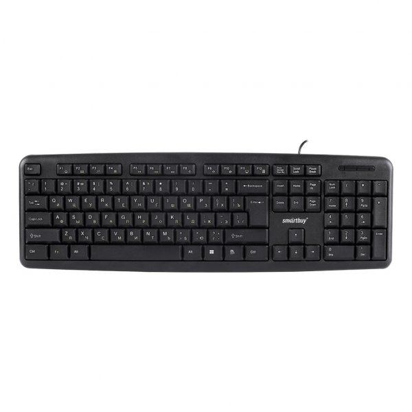 Клавиатура проводная Smartbuy SBK-210U-K ONE, мультимедиа, USB, чёрный