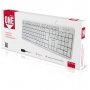 Клавиатура проводная Smartbuy SBK-210U-W ONE, мультимедиа, USB, белый