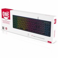 Клавиатура проводная Smartbuy SBK-250U-K ONE, подсветка, мультимедиа, USB, чёрный