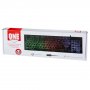 Клавиатура проводная Smartbuy SBK-251U-K ONE, подсветка, мультимедиа, USB, чёрный