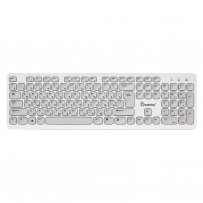 Клавиатура беспроводная Smartbuy ONE SBK-252AG-WC, мультимедиа, USB, бело-серый