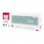 Клавиатура беспроводная Smartbuy ONE SBK-252AG-WG, мультимедиа, USB, бело-зелёный