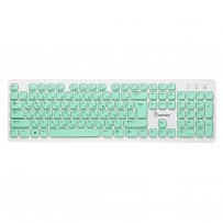 Клавиатура беспроводная Smartbuy ONE SBK-252AG-WG, мультимедиа, USB, бело-зелёный