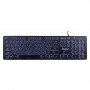 Клавиатура проводная Smartbuy SBK-328U-K ONE, подсветка 3 цвета, USB, чёрный