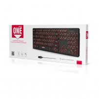 Клавиатура проводная Smartbuy SBK-328U-K ONE, подсветка 3 цвета, USB, чёрный