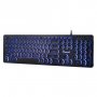 Клавиатура проводная Smartbuy SBK-328U-K ONE, подсветка 3 цвета, USB, чёрный