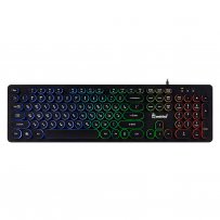 Клавиатура проводная Smartbuy SBK-329U-K ONE, подсветка, мультимедиа, USB, чёрная