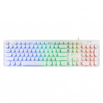 Клавиатура проводная Smartbuy SBK-329U-W ONE, подсветка, мультимедиа, USB, белый