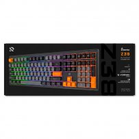 Клавиатура проводная Smartbuy Rush Z38, подсветка, USB, чёрно-серая