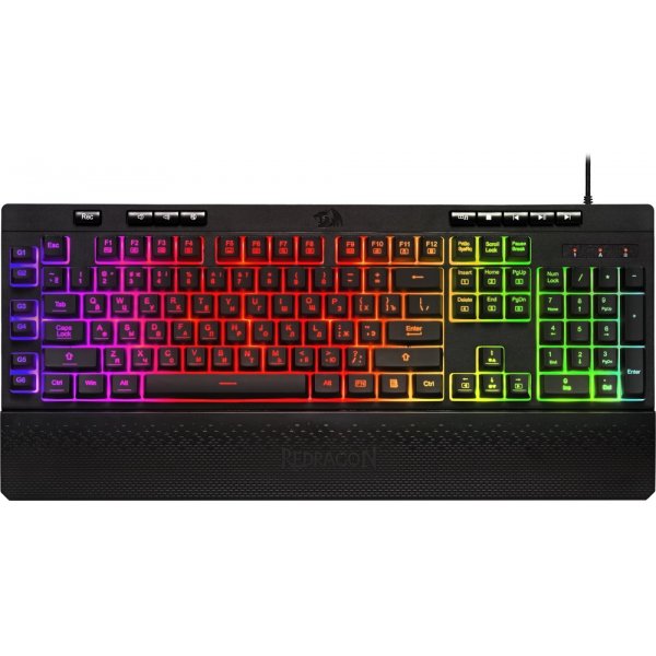 Клавиатура проводная игровая Redragon Shiva RU, RGB, 26 клавиш AntiGhost