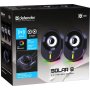 Акустическая 2.0 система Defender Solar 8 10 Вт, Bluetooth, подсветка, питание от USB