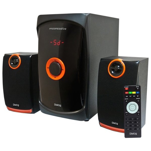 Акустические колонки Dialog AP-200 Progressive 2.1, 30W+2*15W RMS, USB, SD, чёрный