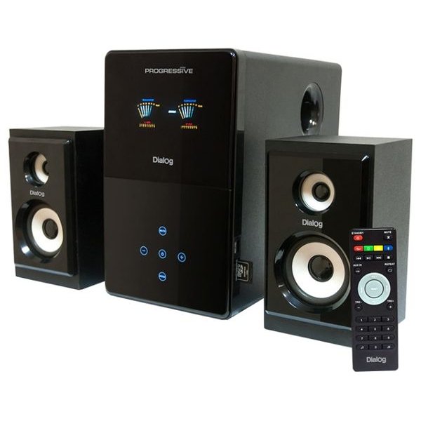 Акустические колонки Dialog AP-220 Progressive, 2.1, 30W+2*15W RMS, USB, SD, чёрный