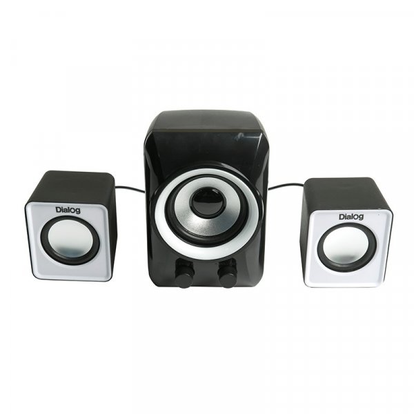 Акустические колонки Dialog AC-202UP Colibri 2.1, 11W RMS, питание от USB, чёрн/белый